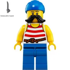 LEGO Ideas Port Minifigure idea069 with Sword New Authentic Collectible
