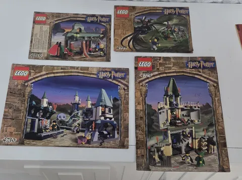 RARE Harry Potter Lego Instructions ONLY Lot Of 4