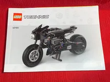 Lego Technic 42155 The Batman Batcycle Motorcycle Instruction Manual Only
