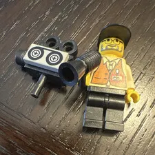 LEGO Director Minifigure w/ Camera Accessory Black Hat & Black Megaphone