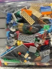 Legos, Bulk Lot, Assorted Bricks/Wheels, Approx 3.1 LBS