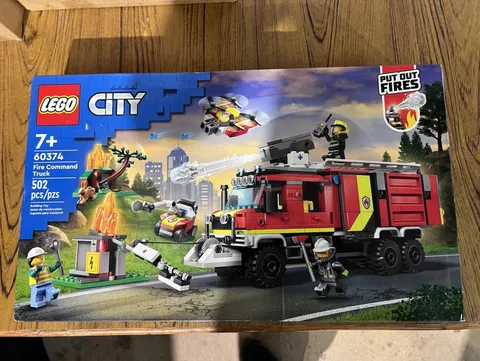 LEGO City Fire 60374 Fire Command Truck Complete Set Box 502 pcs Ages 7+