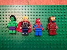 Lego Marvel Minifigure Lot- Sh0798, Sh0170, Sh0496, Sh0684