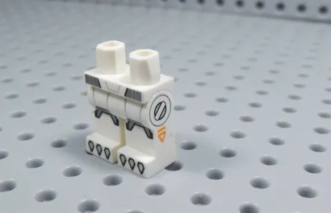LEGO White Printed Legs Pants Minifig Claws AY