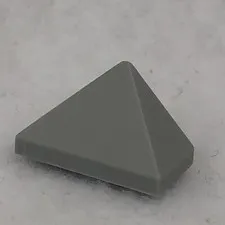 LEGO 15571 Light Bluish Gray Slope 45 2 x 1 Triple with Bottom Stud Holder (x1)