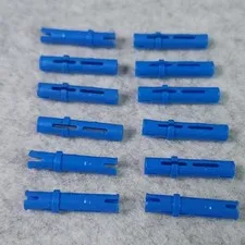 LEGO 6558 Technic Pin 3L with Friction Ridges Blue x12 Genuine