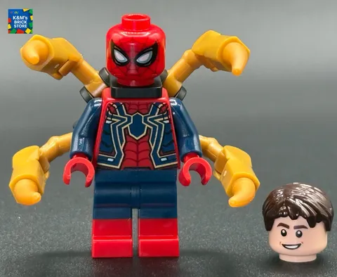 IRON SPIDER Minifigure LEGO Marvel Avengers Peter Parker 76323 (sh1047) NEW