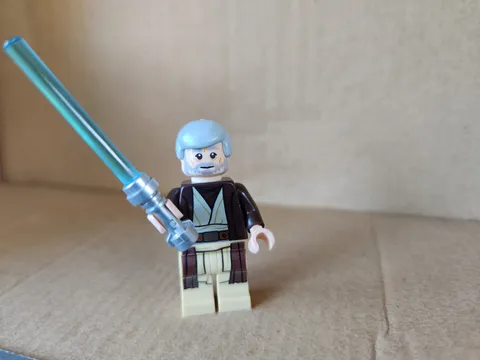 LEGO Star Wars Obi-Wan Kenobi Minifigure sw0552 With Blue Lightsaber Used