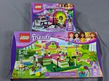 LEGO Friends Heartlake Dog Show 3942 Andrea's Stage 3932 Lot Complete Retired