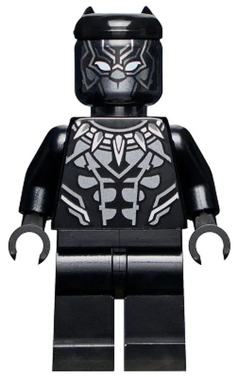 Black Panther - Dark Silver Armor, White Eyes - Used LEGO