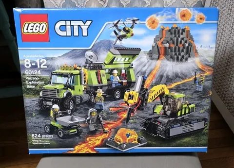 LEGO CITY: Volcano Exploration Base (60124) – Brand New Sealed - Retired