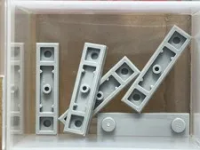 LEGO Parts - Light Bluish Gray Plate 1 x 4 with 2 Studs - No 41740 - QTY 5