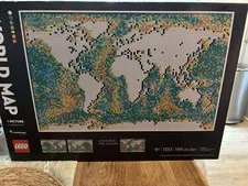 LEGO Art World Map 31203 Complete Set 11,695 Pieces 18+ w/ Soundtrack
