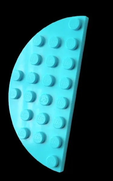 LEGO 22888 MEDIUM AZURE Half round plate 4x8 ⛭ 1pc
