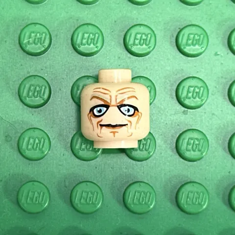 LEGO - Minifig, Head Blue Eyes, Deep Brown Wrinkles (Chancellor Palpatine)