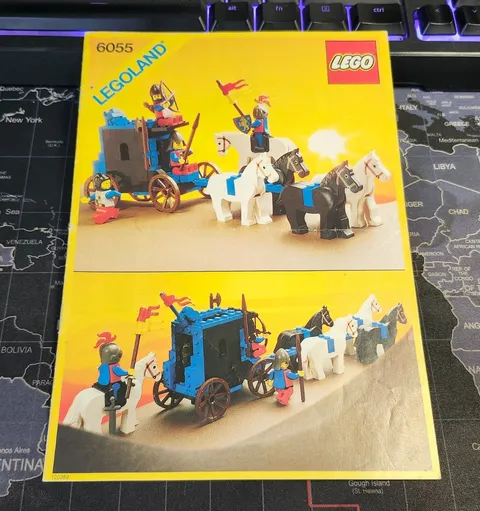 🏰📜Vintage - LEGO - #6055 Prisoner Convoy - Instruction Manual Legoland Castle