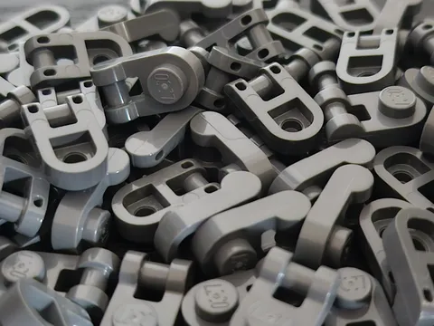LEGO 💥new💥 100 Count Plate, Round 1 x 1 with Bar Handle Dark Gray