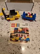 LEGO 450 Fork Lift From 1973 Vintage with Instructions