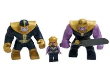 LEGO Marvel Avengers Thanos Minifigure BigFig Lot EndGame Infinity War Sword 3pc