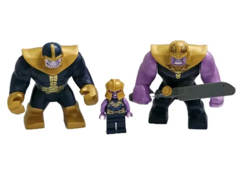 LEGO Marvel Avengers Thanos Minifigure BigFig Lot EndGame Infinity War Sword 3pc