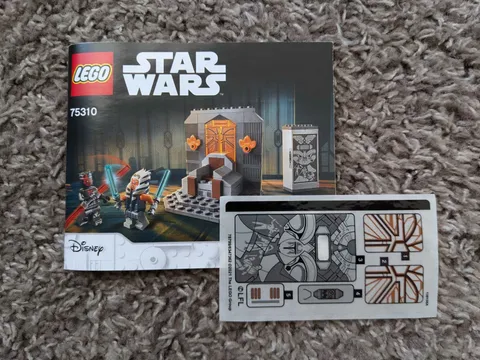 LEGO Star Wars 75310 Duel on Mandalore Instruction Manual & Sticker Booklet