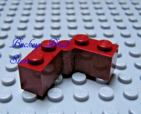 LEGO Dark Red Hinge Hinged Brick 1 x 4 Swivel - Complete Assembly Lot of ONE