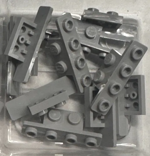 LEGO Bracket 1 x 2 - 1 x 4, 2436, Light Bluish Gray, QTY 10 Free Shipping