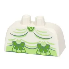 LEGO Wide Pannier Skirt Green Dress Victorian Princess Lower Body