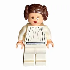 LEGO Star Wars Princess Leia White Dress Large Eyelashes Millennium Falcon 2011