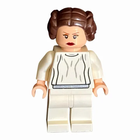 LEGO Star Wars Princess Leia White Dress Large Eyelashes Millennium Falcon 2011