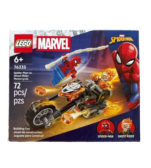 LEGO Marvel 76335 Spider-Man vs Ghost Rider Motorcycle 72pc NEW Sealed