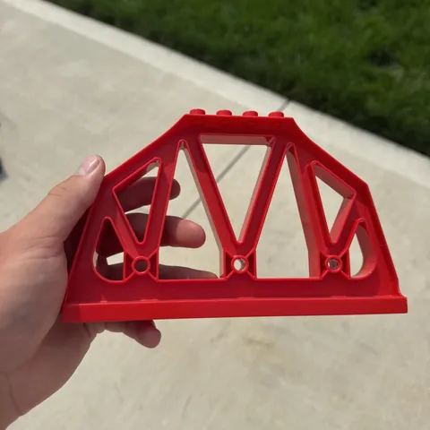 Lego Duplo Support Red Girder Bridge Pillar Train Track 3774 9212 51559 Part