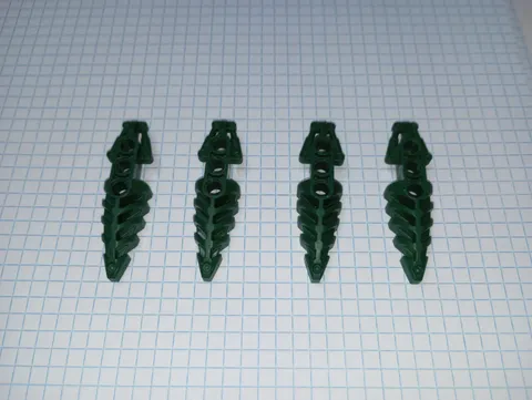 4 Bionicle Lego 50858 in Dark Green Visorak Foot with 3 pin holes Genuine Lego