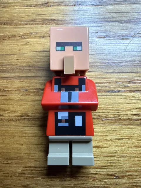 Lego Minecraft Villager (Mason) minifigure, identified as item number min224
