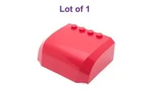 Lego 5x6x2 Windscreen Red with Curved Top Canopy with 4 Studs Lot of 1