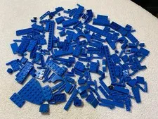 260 BLUE LEGO Specialty Pieces Bricks Plates Slopes Studs Parts