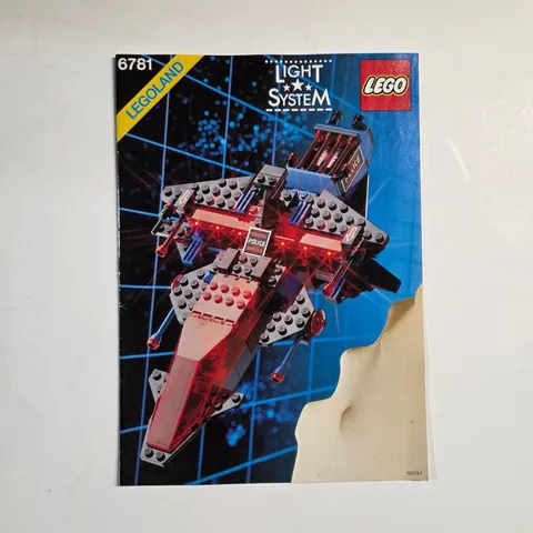 LEGO Instruction Manual 6781 SP-Striker Legoland Space Light System 1989 Vintage