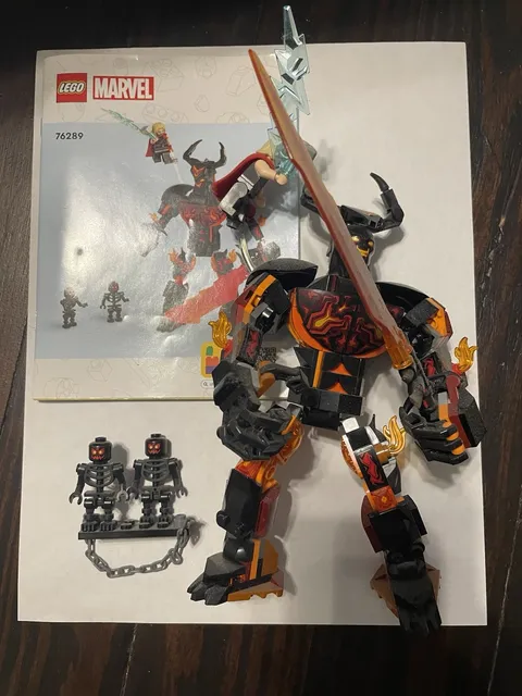 LEGO Marvel 76289 Thor vs Surtur Figure Set, 245 pcs, 