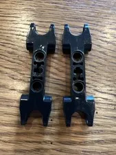 LEGO 64311 Hero Factory Technic Axel Pin Connector 2x7 Socket Axel Hole Black x2