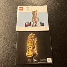 Lego Marvel Instruction Manuals Only Lot /2 Groot Infinity Gauntlet