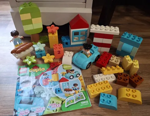 Lego Duplo 10913 Classic Brick Box Complete Set Creative Building Blocks W/ Book