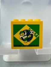 Lego Collectible Brick Custom Brick 2x4x3 Yellow Legoland Resort 2014