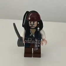 Lego  Jack Sparrow Minifigure Pirates Of The Caribbean 2011 Retired 2017 Poc001