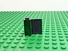 1970s LEGO Black Brick 1x1x2 Shutter Holder w/Black Shutter 445 585 #3581 3582