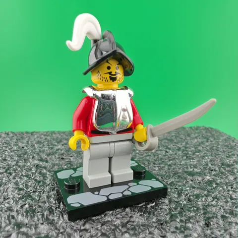 LEGO Minifigure Genuine pi016 Imperial Armada Red Captain set 6280 Pirates