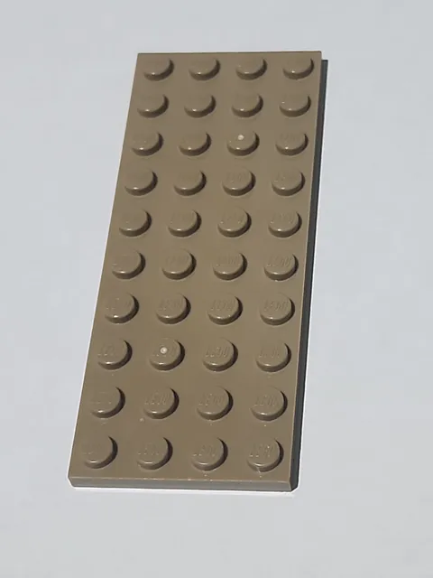 LEGO Plate Dark Tan ● 4 X 10 ● # 3030 ● QTY 1