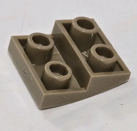 LEGO Parts - Dark Tan Slope, Curved 2 x 2 x 2/3 Inverted - No 32803