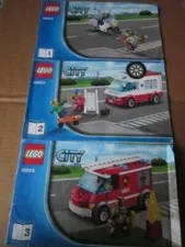 Lego City Building Instructions Instruction 60023 Pieces 1,2,3, Parts 1,2,3