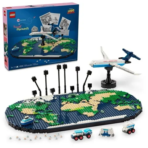 New Lego Masters 41838 Travel Moments World Map 1231 Pcs