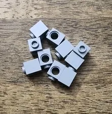 LEGO Light Bluish Gray Technic, Brick 1 x 1 with Hole. QTY 10. Part No. 6541.